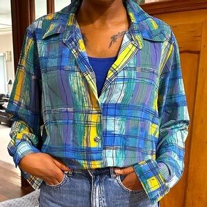 Beverly Rose Vintage 90’s Shirt - Long Sleeve Button Down Y2K